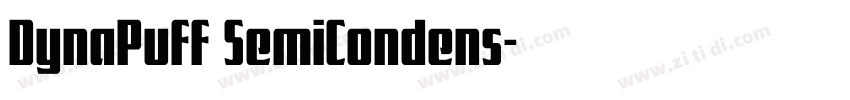 DynaPuff SemiCondens字体转换